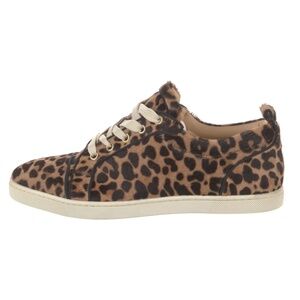 Christian Louboutin Rantulow Orlato Low Top Sneakers in Animal Print Pony Hair